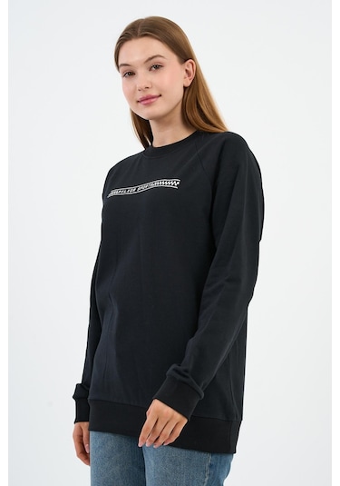 Alexander Gardi Baskılı Regular Fit Sweatshirt Unx-731-00-wn Siyah