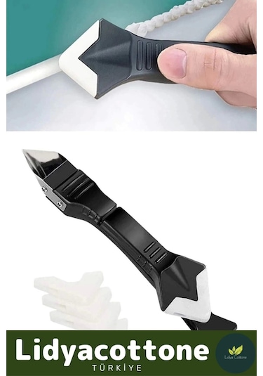 Fayans Derz Dolgu Silikon Kazıyıcı Sıyırıcı Sıyırıcı Doğrayıcı Uygulayıcı 3 İn 1 Aparat Mutfak Banyo