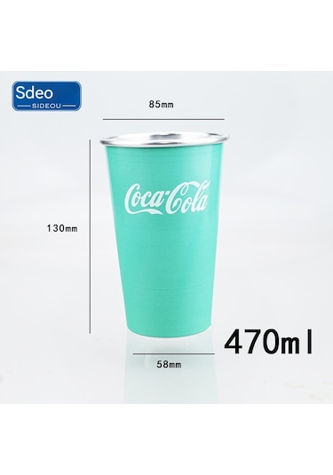 Lyon Alüminyum Renk Deştiren Bardak Dışmekan Taşın El Üminyum Bardak Yeş İl Açık Yeşil