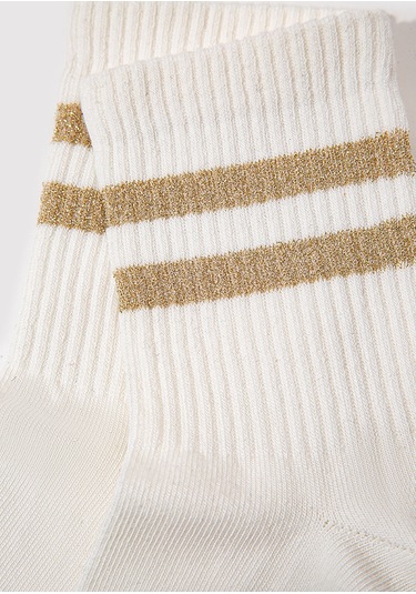 Mavi - Ekru Soket Çorap 1913241-70053 EKru