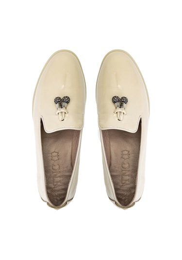 Tamer Tanca Kadın Hakiki Deri Bej Casual Ayakkabı 672 2255 Bn Ayk Y24 Bej Rgn Bej