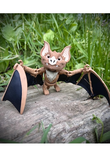 Yarasa Figür Oyuncak 3d Hareketli Organik Vip Model - Büyük Boy