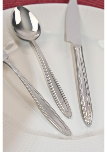 Lugga Sare Tatlı Çatal Kaşık Bıçak Takımı 6 Kişilik 18 Parça