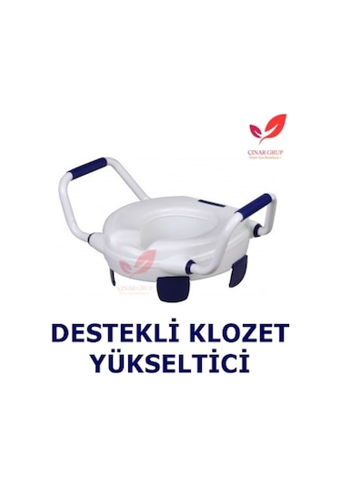 Ekolife Kapaksız. Destekli. Kulplu. Kolçaklı Klozet Yükseltici