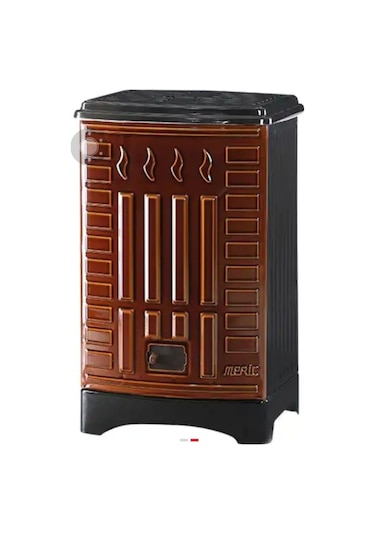 Meriç Köşeli Kovalı Uyuyan Odun Kömür Talaş Sobası