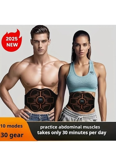 Fochsia Yeni Masaj Aleti Titreşimli Fitness Kemer Spor Ekipmanları Turuncu 30 Seviye Masaj Gri