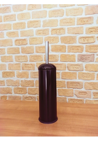 Fonksiyonel Kapaklı Çöp Kovası Wc Fırça Set 2 Li Set Bon Siyah