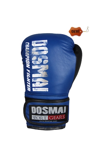 Dosmai Profesyonel Deri Boks Kick Boks Eldiveni Mavi Siyah El347 Mavi - Siyah