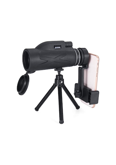 80x100 Büyütme Monoküler Teleskop Güçlü Dürbünler Büyük El Teleskop Askeri Hd Profesyonel Avcılık