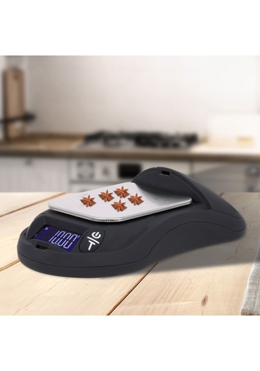 Hangfox Küçük Mutfak Ve Mücevher Terazi Pil Yok - 500g Aralık, 0.01g Hassasiyet, Abs+paslanmaz Çelik, Siyah Siyah