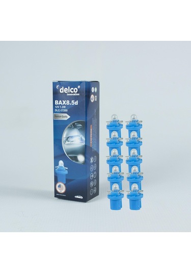 Delco U.s.a Bax8.5d 1.2w Duylu Gösterge Ampulü 12 Volt 10 Adet