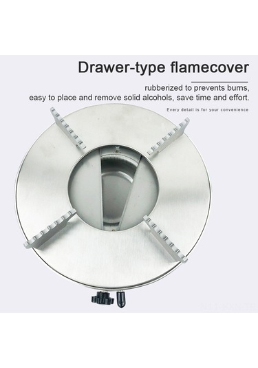 Kosona Kampanya Alkollü Ocak, Alüminyum Malzeme, Çekmeli Yakıt Kapak, Ateş Gücü Ayarlayıcı, Dış Mekan Kamp Fişi Piknik İçin Gümüş