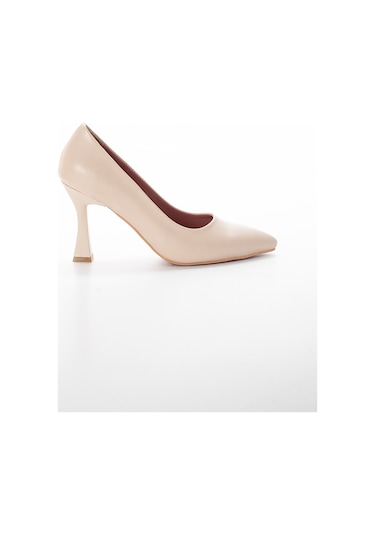 Cilt İnce Topuk Nude Kadın Stiletto-2106-Nude