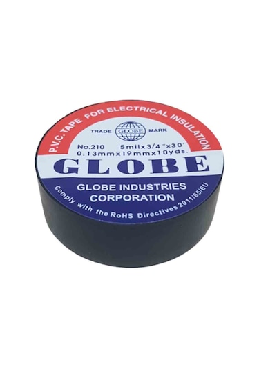Globe No210-sh ,19mt 1-adet Siyah İzole Bant