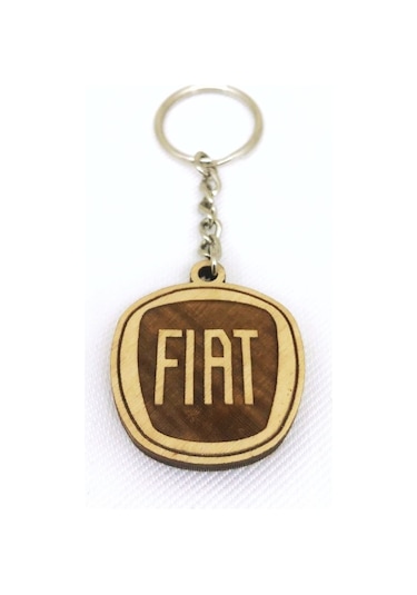 Fiat 2 Li Lüks Araç Boyun Yastığı 5 Renk Ahşap Anahtarlık