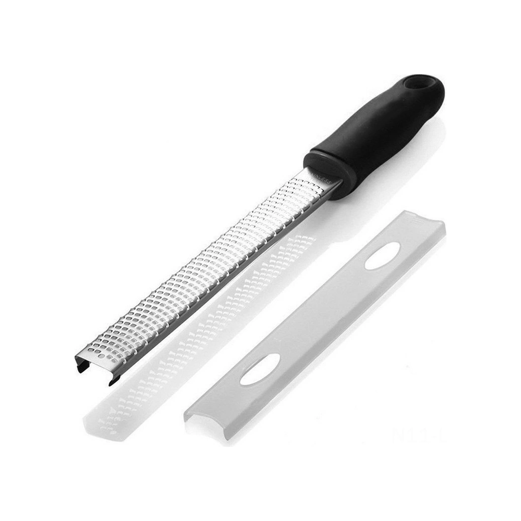 Youtek 304 Paslanmaz Çelik Zımpara, Ergonomik Plastik Kollü, Tüm Meyve Sebze Peynir İçin Uygun, Yıkama Kolay, 32 Cm Uzunluk, Plastik Korumalı Kapağı