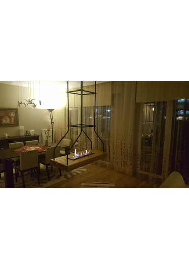 Blueflame Burner Bacasız Şömine Bio Etanol Yakıt Haznesi 60 CM