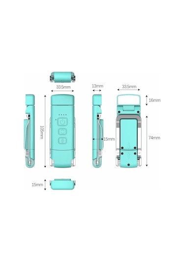 Cbtx Cs-x18 Usb Şarj Edilebilir Taşınabilir Mini Gece Işığı - Mavi