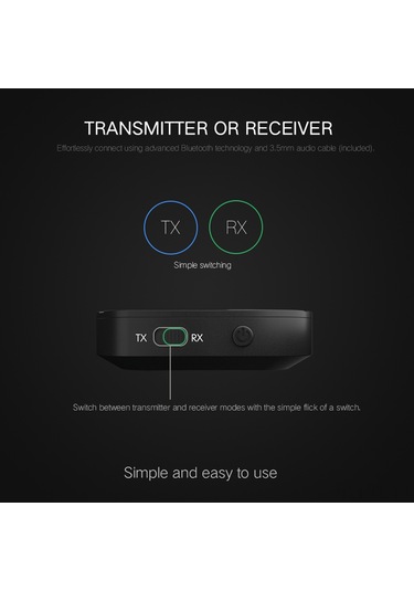 Lemestar Kn319 Kablosuz Bluetooth Alıcı Ve Verici: 3.5mm Bağlantı, Şarj Edilebilir Pil, Taşınabilir Tasarım İle Müzik Keyfi