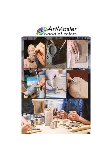 Seramik Kil Çömlek Şekillendirici 11 Parça Ahşap Saplı 1 Paket Oyma Ve Temizleme Modelaj Seramik Seti