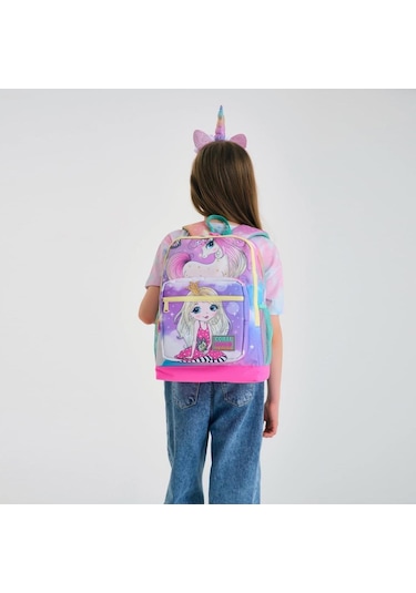 Coral High Unicorn Desen Büyük Boy Okul Sırt Çantası 23733