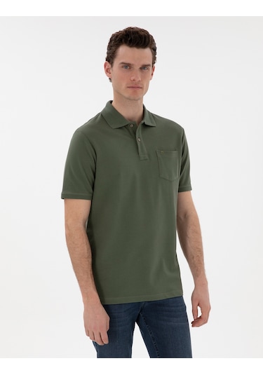 Pierre Cardin Erkek Haki Tişört Basic 50302538-vr027 Haki