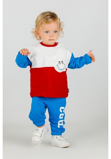 Harika Kids Erkek Bebek&çocuk İki İplik Kumaş Orta Kalınlıkta Örme Basic Alt Üst Eşofman Takımı 001