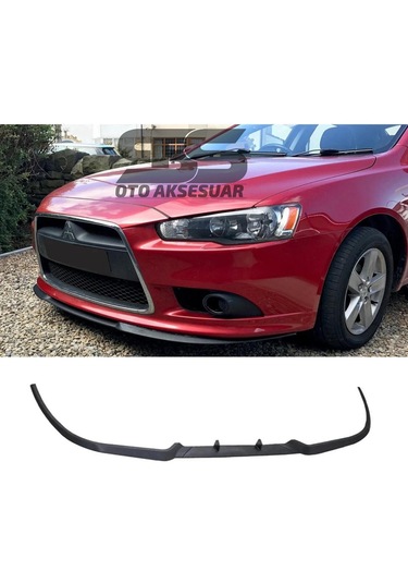 Mitsubishi Lancer Evo Cupra R Uyumlu Ön Lip Mat Siyah Ön Tampon Lip