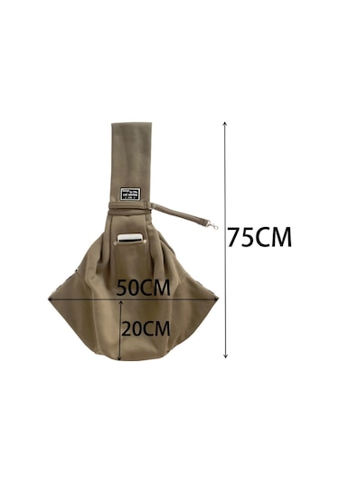 Pet Gezi Taşıma Çantası Pamuk Messenger Omuz Çantası, Renk: Sarı