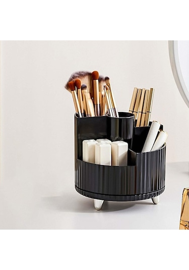 Homyl Dönen Makyaj Organizatör Masası Saklama Kabı Anti Kayma