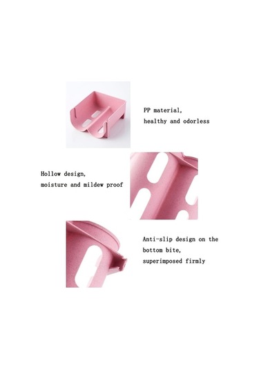 Dancemonkey 5 Adet Pembe Buzdolabı Saklama Kutusu, İçecek Depolama Rafları Çok Renkli