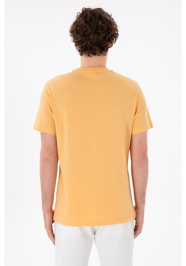 U.S. Polo Assn. Erkek Regular Fit Bisiklet Yaka Turuncu Basic Tişört 50305928-VR202 U.S. Polo Assn. Erkek Regular Fit Bisiklet Yaka Turuncu Basic Tişört 50305928-VR202