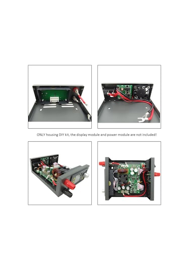 Samdoo Dijital Kontrollü Güç Kaynağı İçin Sac Metal Dıy Kasa Kit - İletişim Arayüzlü, Modül Hariç