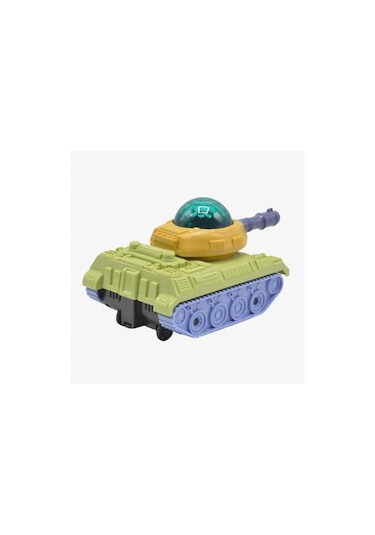 3d Işıklı Sesli Çarp Dön Sensörlü Tank Yeşil