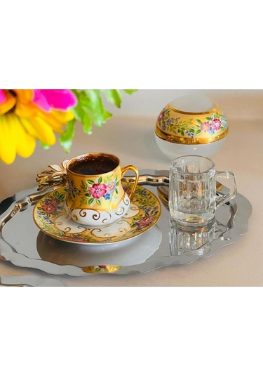 6 Lı Kulplu Shot Cam Bardak, Çap: 4 Cm Yükseklik: 5 Cm, 35 Ml Şeffaf
