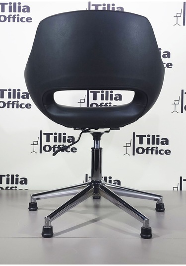 Monaco Çalışma Kesim Koltuğu Konik Sabit Ayak Siyah