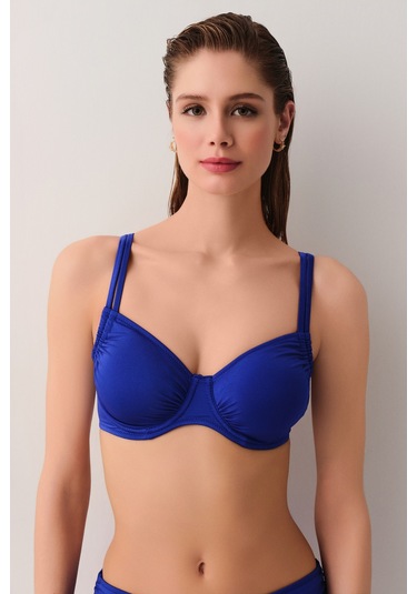 Suwen Balenli Körüklü Toparlayıcı Bikini Üst Sbn25940c982 Saks