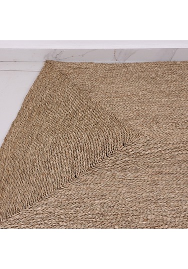 Dekoratif 150x120 Cm. Deniz Sazı Halı & Duvar Dekoru Bej