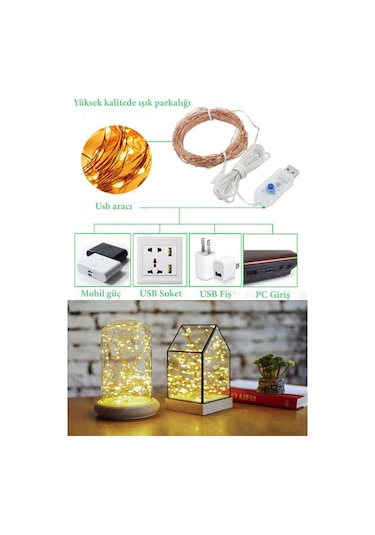 Buffer Yılbaşı Ve Özel Konsept Dekorasyon 5 Mt Usb Bağlantılı Led