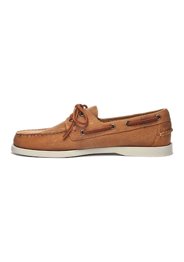 Sebago Docksides Portland Crazy Horse Erkek Deri Ayakkabı Kahvere Kahverengi