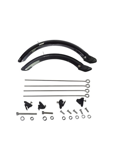 20 '' 14 '' Katlanır Bisiklet Çamurluk Seti V Fren Bisiklet Çamur Muhafızları 14 Inç Siyah