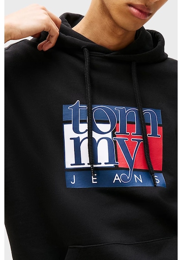 Tommy Jeans Erkek Sweat Dm0dm22092 Bds Siyah Siyah