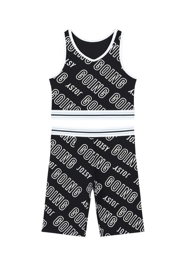 Just Keep Sporcu Çocuk Takım Siyah