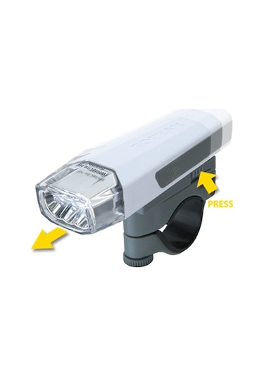 Topeak Whitelite Hp Beamer Ön Lamba Beyaz 250016 Siyah