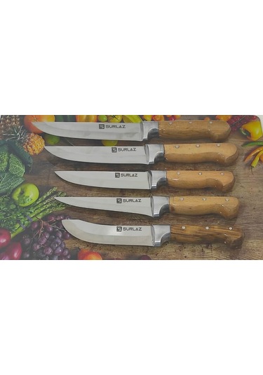 Sürlaz et Kasap Mutfak Bıçağı 5'li Set Sdf-0317