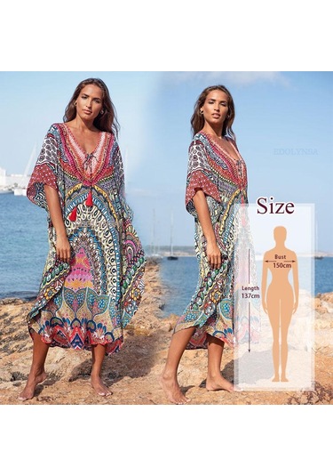 Kahverengi Bohem Kaftan Plaj Tunik Pamuk Plaj Cover Up Saida De Praia Mayo Kadın Bikini Cover Up Kahverengi Kahverengi Bohem Kaftan Plaj Tunik Pamuk Plaj Cover Up Saida De Praia Mayo Kadın Bikini Cover Up Kahverengi