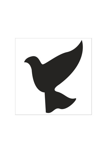 Kuş Folyo Sticker Derstv927 130cm Uzunluk Siyah