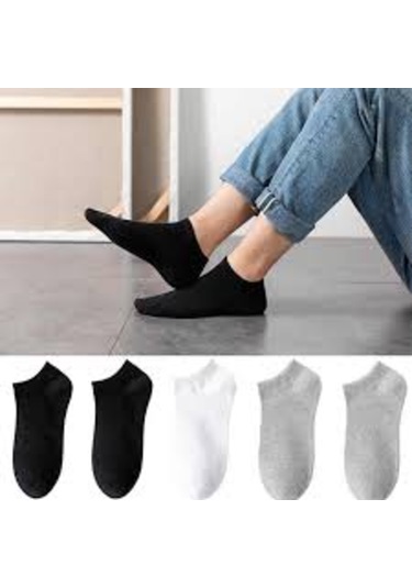 10 Çift Erkek Patik Çorap Spor Kısa Patik Çorabı Çok Renkli