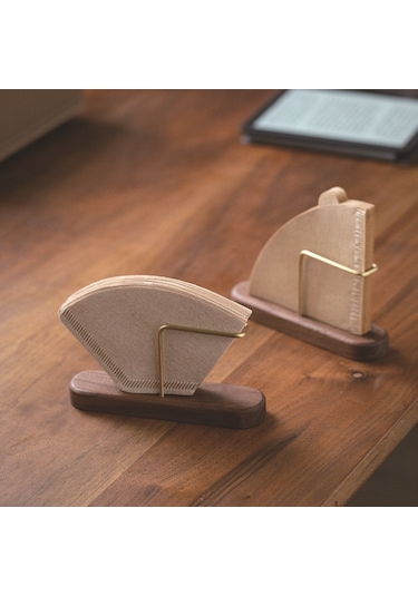 Mufunye Ahşap V60 Kahve Filtre Kağıdı Saklama Kutusu, Tam Kapaklı Toz Koruyucu, Ev Ve Café İçin Evrensel Kullanimlı Ahşap Rahatlıklı Tutucu Diğer