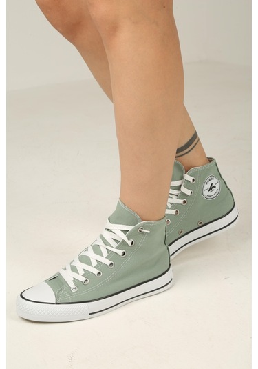 Bağcıklı Unisex Uzun Keten Ayakkabı-su Yeşili-118 Su Yeşili